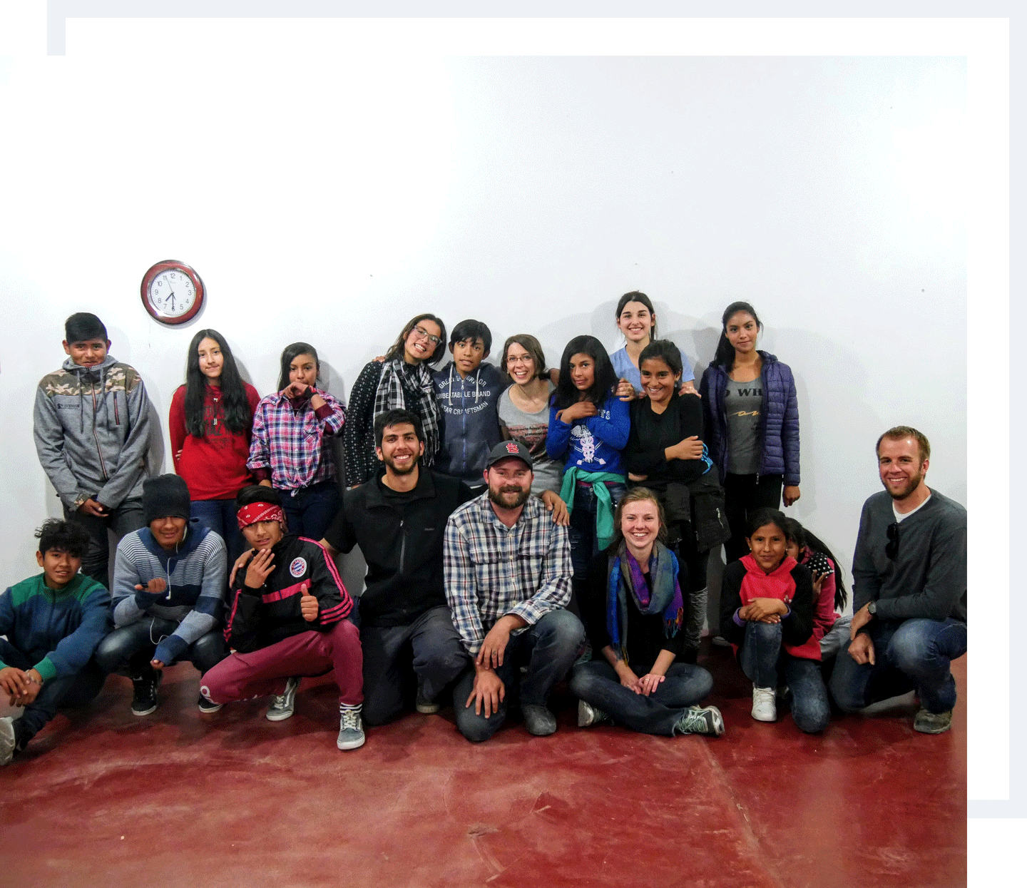 First teen ministry group in Cachi